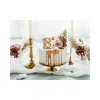 PartyDeco születésnapi glitter gyertya, 18, arany, 10cm