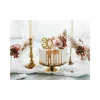 PartyDeco születésnapi glitter gyertya, 30, arany, 10cm