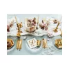 PartyDeco születésnapi glitter gyertya, 50, arany, 10cm