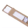 PME gyertya, extra hosszú, 18 cm, fehér-arany csillámos, 16 db