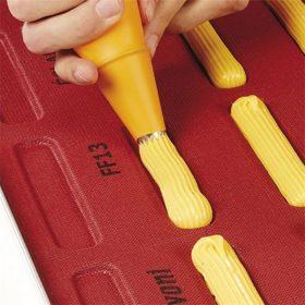   PAVONI ECLAIR, süllyesztett éclair szilikon sütőlap, 60x40x0,5 cm