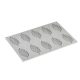 PAVONI Gourmand PLUME, toll forma, szilikon, 10 db, 8,4x3,8x0,2 cm
