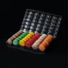 PAVONI MACARON BOX, műanyag macaron tároló doboz, 36 db, 29,5x19,5 cm - 200 darab