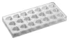 PAVONI bon-bon forma, polikarbonát, szív, 30×30×17mm, 21 db/lap