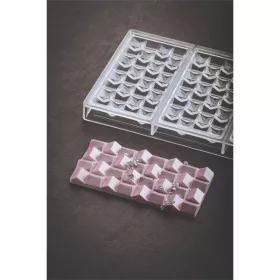 PAVONI PIXIE, tündér polikarbonát táblás csokoládé forma, 3 db, 15,4x7,7x1,1 cm