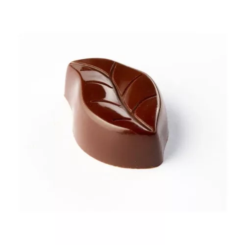 PAVONI LEAF, levél polikarbonát bonbon forma, 24 db, 4x2,6x1,3 cm
