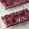 PAVONI FLORA, virágos polikarbonát táblás csokoládé forma, 3 db, 15,4x7,7x1,1 cm