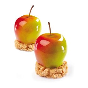   PAVONI GYÜMÖLCS ALMA, realisztikus forma, szilikon, 5x4 db, 40x30 cm