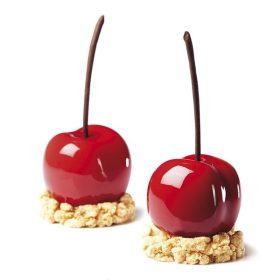   PAVONI GYÜMÖLCS, meggy/barack forma, szilikon, 5x4 db, 40x30 cm