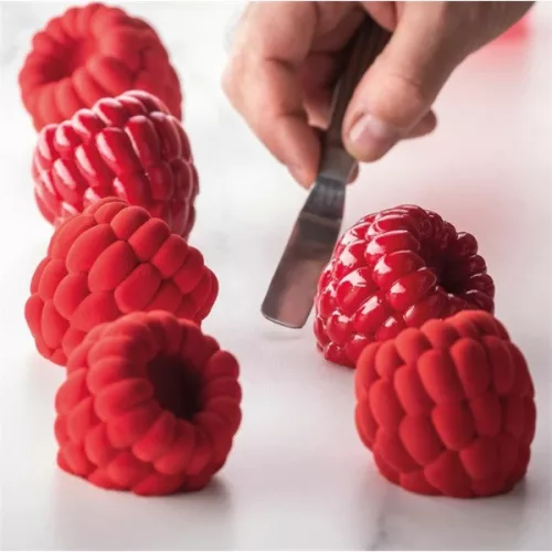 PAVONI MÁLNA, Realisztikus gyümölcs szilikon forma, 12 db, 6,5x5,8x5,4 cm