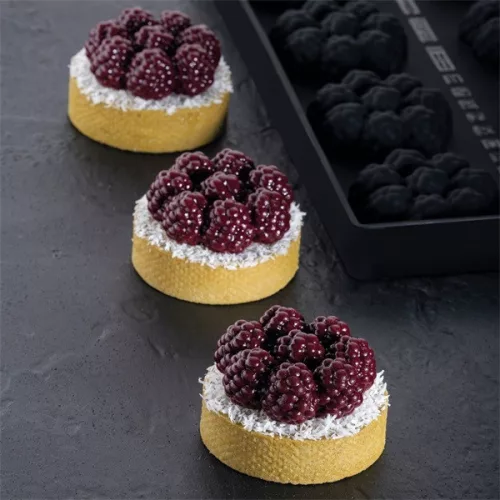 PAVONI MINI RAVEN (BLACKBERRY), forma, szilikon, 30x17,5x2,4 cm