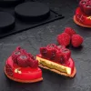 Pavoni Mini Scarlet szilikon tortadíszítő forma, 8 db, Ø65mm