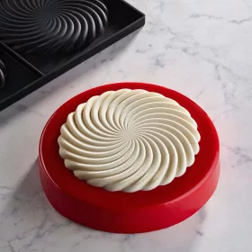 PAVONI szilikon desszert forma, spirál, Ø140×10mm, ~120ml, 2 imprint