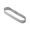 PAVONI TART RING, hosszúkás perforált tart forma, rozsdamentes acél, 12,5x3x2 cm