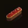 PAVONI TART RING, hosszúkás perforált tart forma, rozsdamentes acél, 12,5x3x2 cm