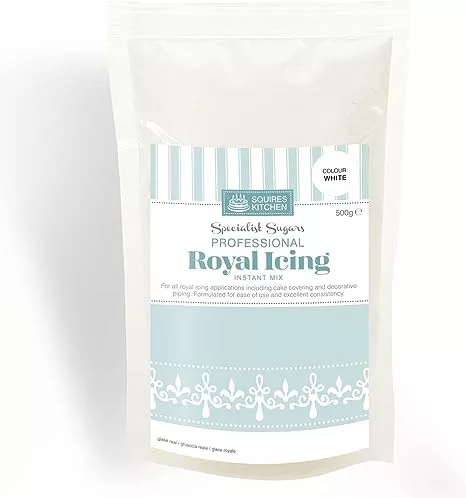Squires Kitchen professzionális royal icing, fehér, 500g