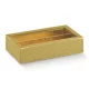 Bonbon doboz, arany, 145×75×35 mm