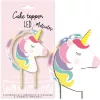 Scrapcooking LED torta beszúró, unikornis, 12,5cm
