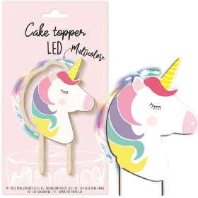 Scrapcooking LED torta beszúró, unikornis, 12,5cm