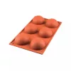 SILIKOMART szilikon forma, félgömb, Ø70 h35 mm, 90 ml, 6 db/lap