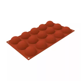  SILIKOMART szilikon forma, félgömb, Ø45 h24 mm, 27 ml, 15 db/lap