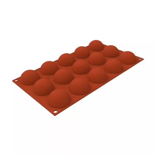 SILIKOMART szilikon forma, félgömb, Ø45 h24 mm, 27 ml, 15 db/lap