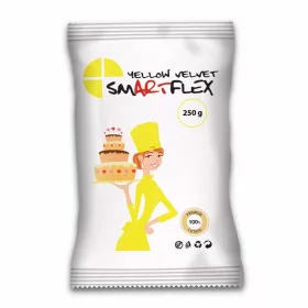 Smartflex Velvet fondant massza, vanília, SÁRGA, 250g
