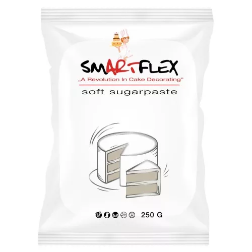 Smartflex Soft, puha, fondant massza, vanília, FEHÉR, 250g