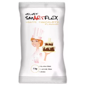 Smartflex fondant massza (tortaburkoló), FEHÉR, fehér csokoládé, 1kg