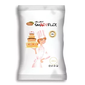 Smartflex fondant massza (tortaburkoló), FEHÉR, mandula, 250g