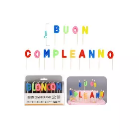 Happy Birthday, TETRIS, gyertya, 6,5 cm, 13 db