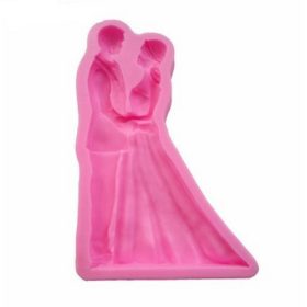   Mennyasszony és vőlegény fondant forma, szilikon, 8×13 cm