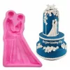 Mennyasszony és vőlegény fondant forma, szilikon, 8×13 cm