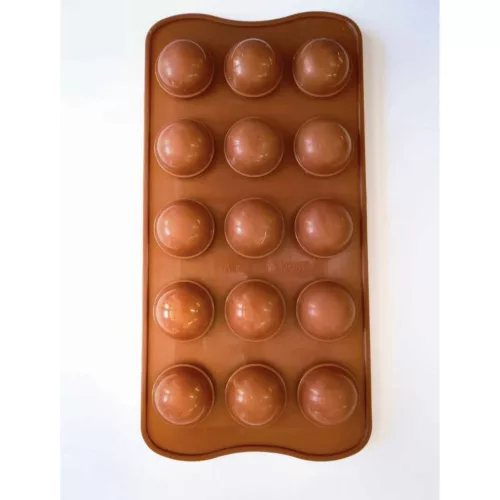 Bonbon forma, szilikon, félgömb, 15 db-os , 20,5×10,5 cm