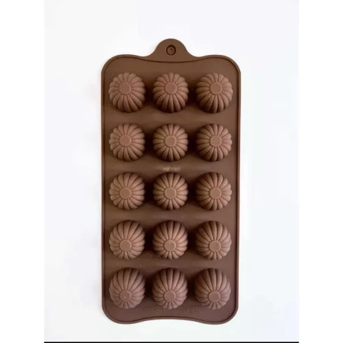 Bonbon forma, szilikon, virág, 15 db-os , 20,5×10,5 cm