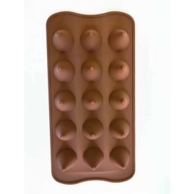 Bonbon forma, szilikon, csúcs, 15 db-os , 20,5×10,5 cm