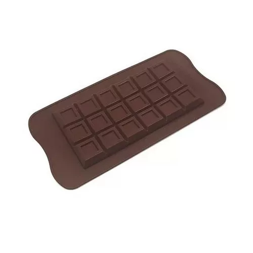 Bonbon forma, szilikon, kockamintás táblacsokoládé, 11×21,5 cm