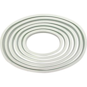 Ovális alakú kiszúró készlet, műanyag, 6 db-os