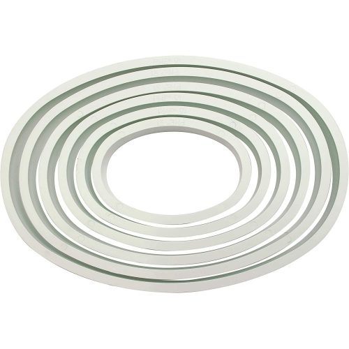 Ovális alakú kiszúró készlet, műanyag, 6 db-os