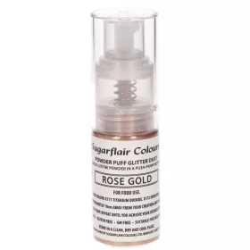 Sugarflair pumpás glitter spray, rose gold, 10g