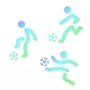 JEM stencil, football, 3 db