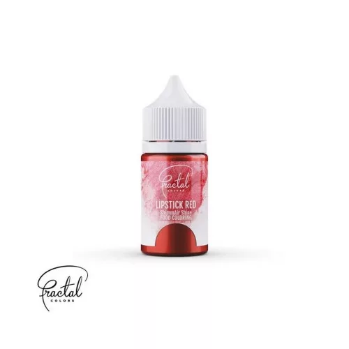 Fractal ShimmAir Selyemfényű Folyékony Ételfesték, Rúzsvörös, 33g