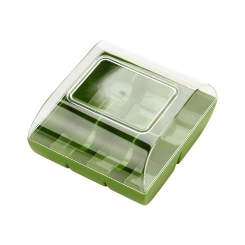 Silikomart macaron doboz, zöld, műanyag, 6db