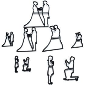 Sziluett kiszúró szett-esküvő