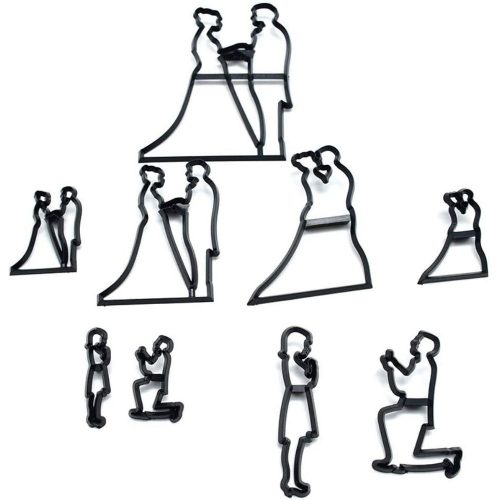 Sziluett kiszúró szett-esküvő