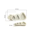 Virágbibe fondant forma, szilikon, 9,7×4,3 cm