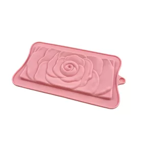  Bonbon forma, szilikon, rózsamintás táblacsokoládé,10×17,5 cm