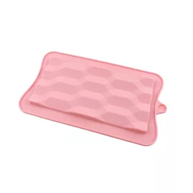   Bonbon forma, szilikon, hullámmintás táblacsokoládé,10×17,5 cm