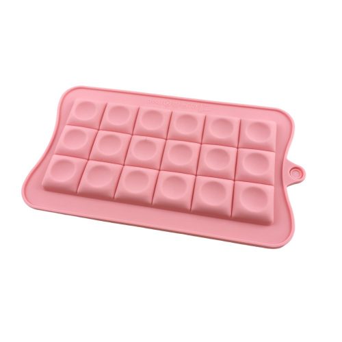 Bonbon forma, szilikon, kiskockamintás táblacsokoládé,10×17,5 cm