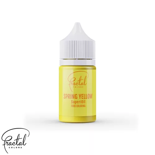 Fractal SuperiOil olaj alapú ételfesték, Tavasz Sárga (Spring yellow), 30g